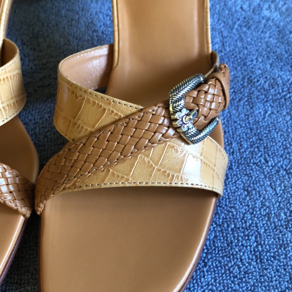 Brighton Tan Heeled Sandals - Picture 5 of 5